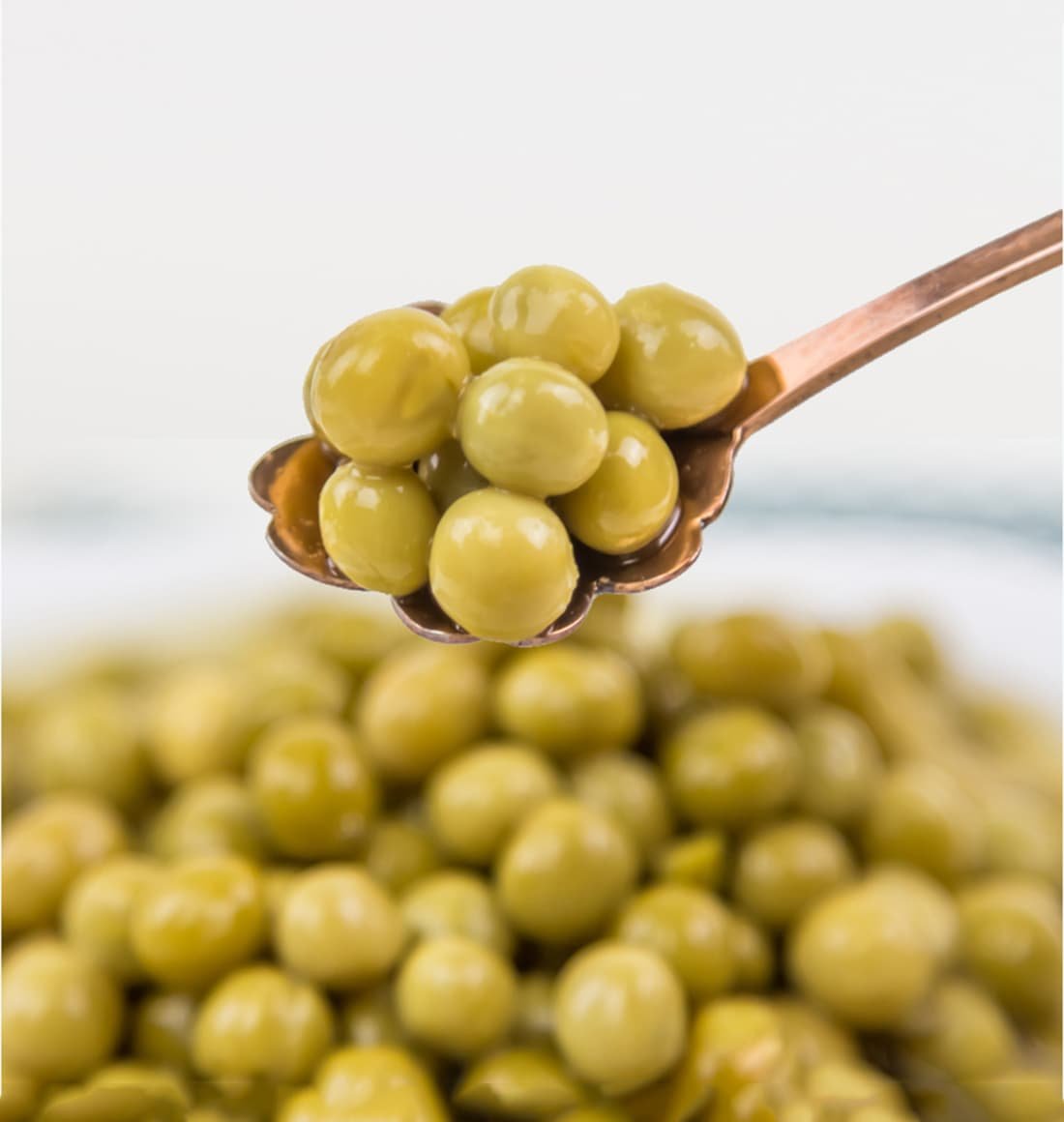 Canned green peas - standard, petit pois and marrowfat varieties