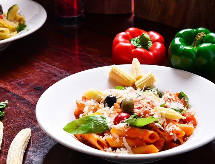 Baby Corn Pizza & Pasta 1