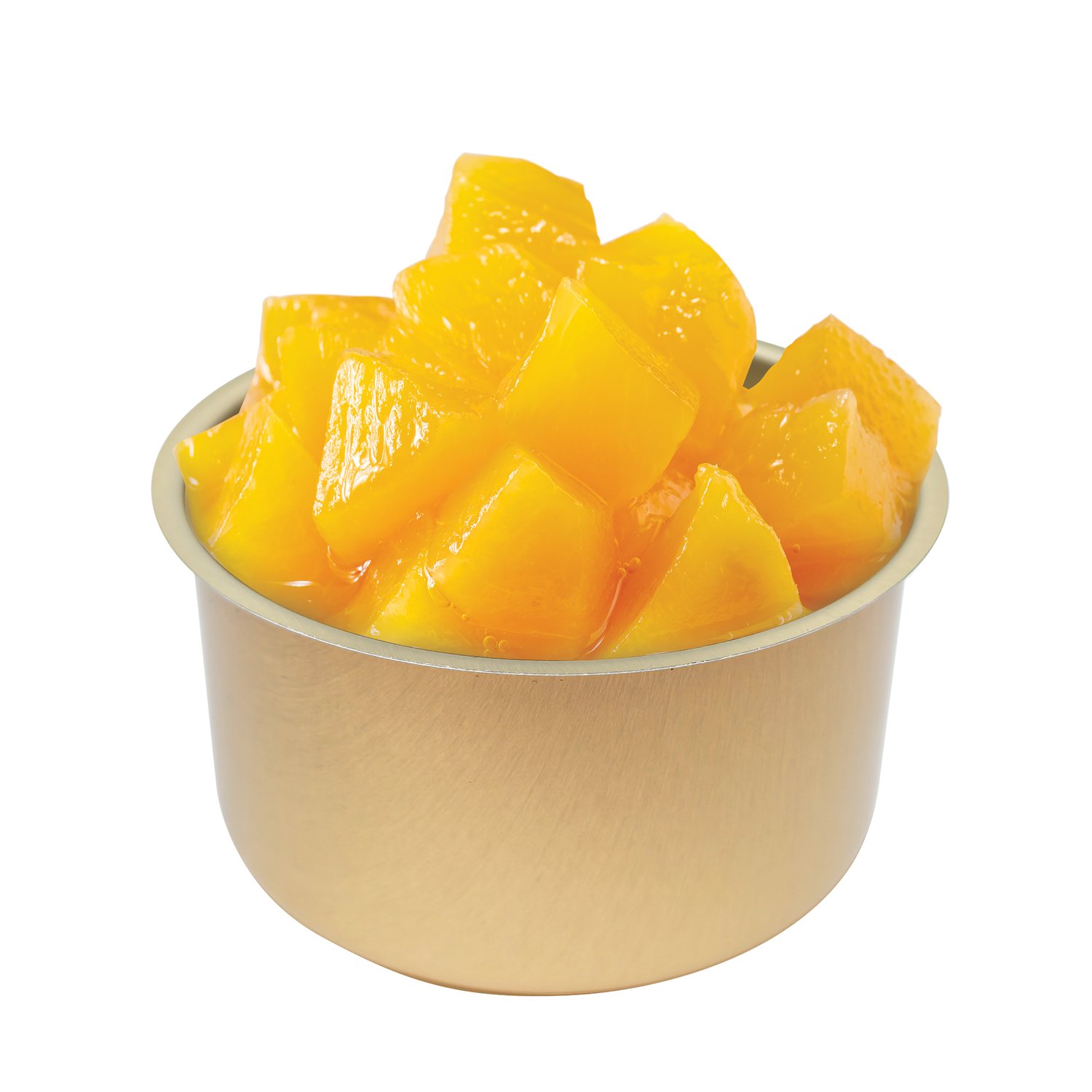 Canned peach chunks