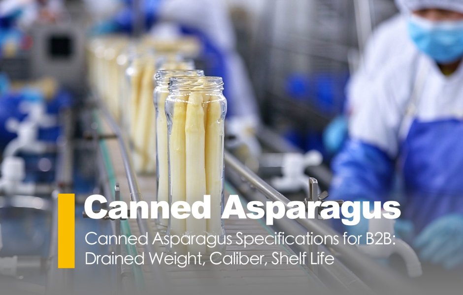 Canned Asparagus Specifications for B2B: Drained Weight, Caliber, Shelf Life