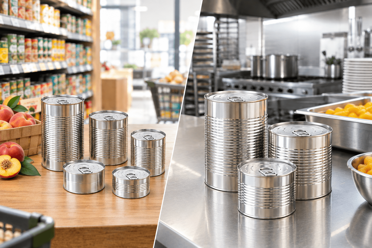 How to Choose the Right Can Size for Retail vs Foodservice