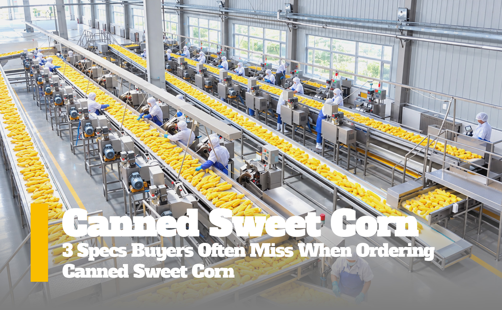 3 Specs Buyers Often Miss When Ordering Canned Sweet Corn
