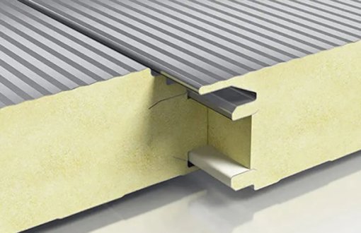 Grade A Fire-Resistant Rock Wool Sandwich Panel for Metal Cladding Systems