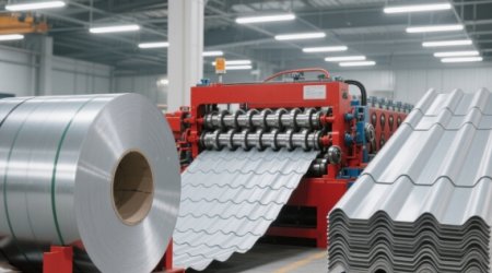 How does a steel coil turn into a roof tile?