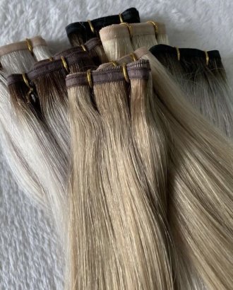 Flat Weft Hair Human Hair Extensions 