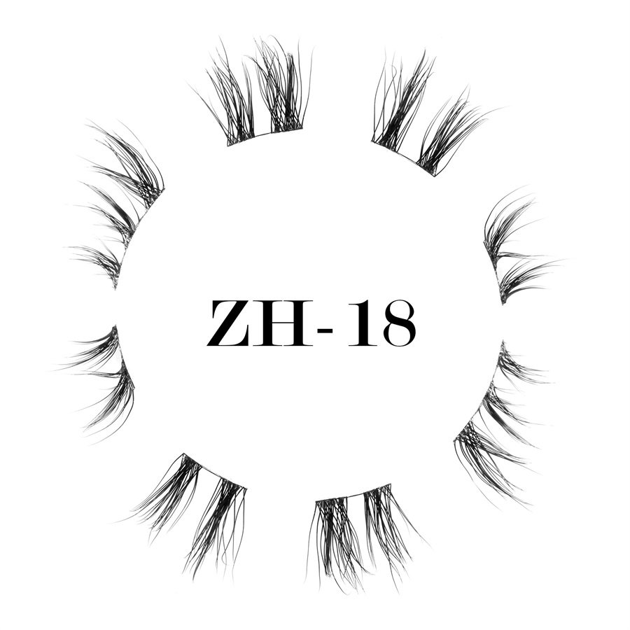 World-class ultra-thin black band lashes ZH-18 (1)