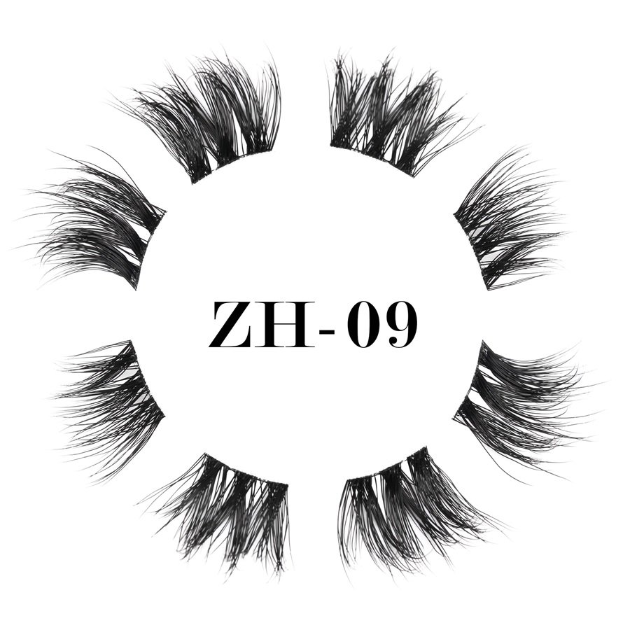 World-class ultra-thin black band lashes ZH-09 (1)