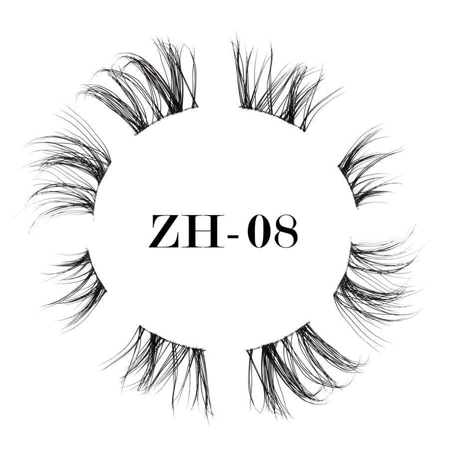 World-class ultra-thin black band lashes ZH-08 (1)