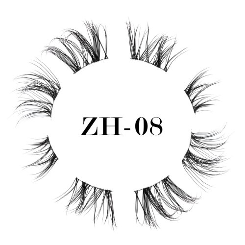 World-class ultra-thin black band lashes ZH-08 (1)