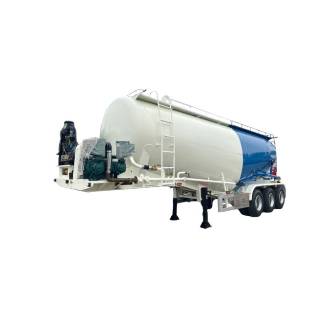 Remorque citerne à ciment en vrac de 35 CBM