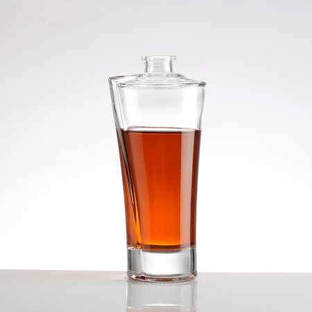 Hot Sale Round Liquor Whisky Gin Glass Bottle