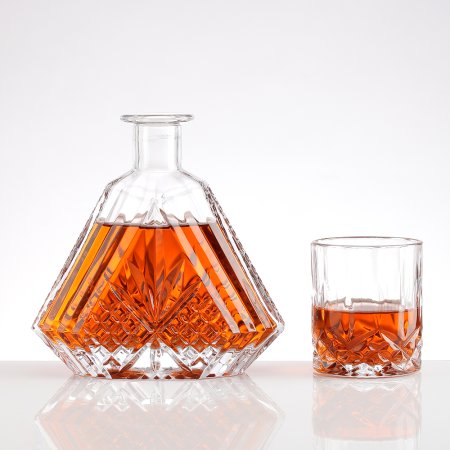 Engrave 500ml Tequlia Glass Bottle