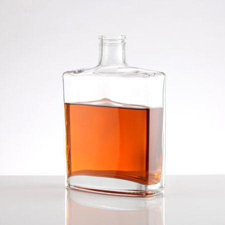 750ml empty custom glass brandy bottle