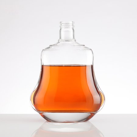 Luxurious Gold Capped Brandy glass bottle