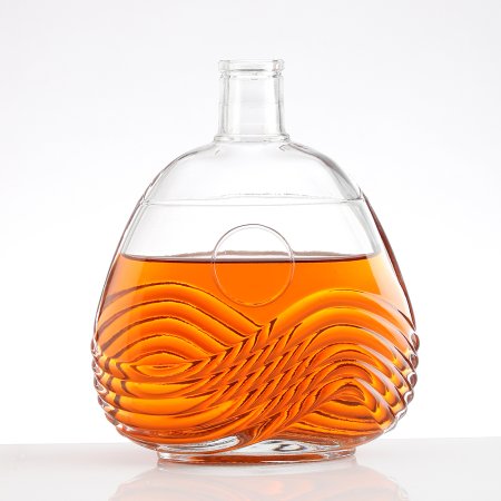 750ml Glass Bottle with Engrave and Label