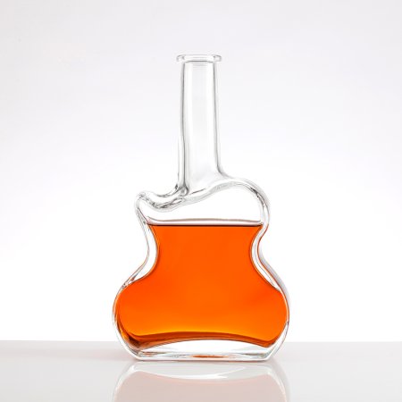 special design Guitar shaped glass bottle