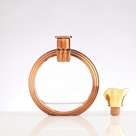 Shiny Round 750ml Tequlia Gin Glass Bottle