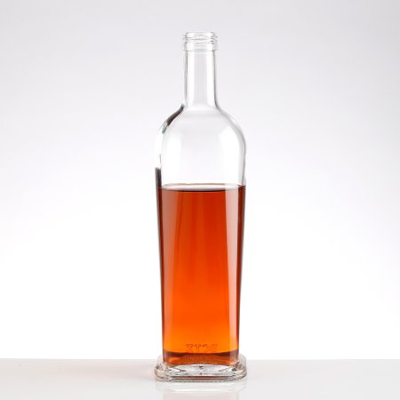 Hot Sale Round Gin Rum Liquor Glass Bottle