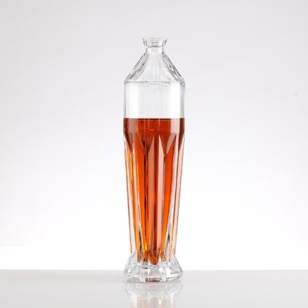 Slim luxury whiskey glass bottle