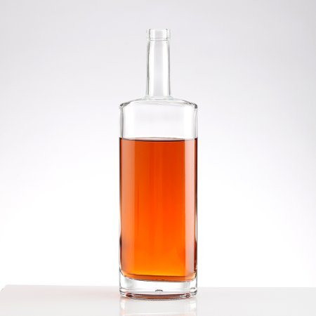 Oval flat shoulder 70cl liquor glass bottle