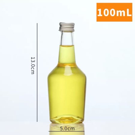 Mini 100ML vodka Whisky Liquor Glass Bottle