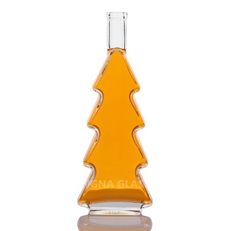 50 cl Christmas Tree Shape Spirits Glass Bottle