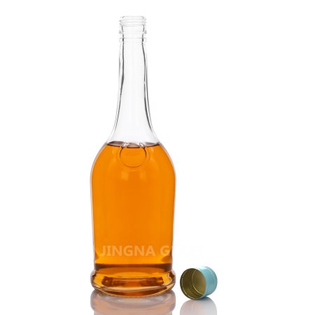 Long Neck custom logo 700ml Glass liquor Bottle