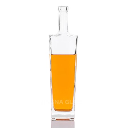 500 ml Cube Clear Spirits vodka Glass Bottle