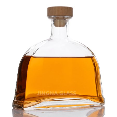 70cl Curved Flat Spirits liquor Glass Bottles