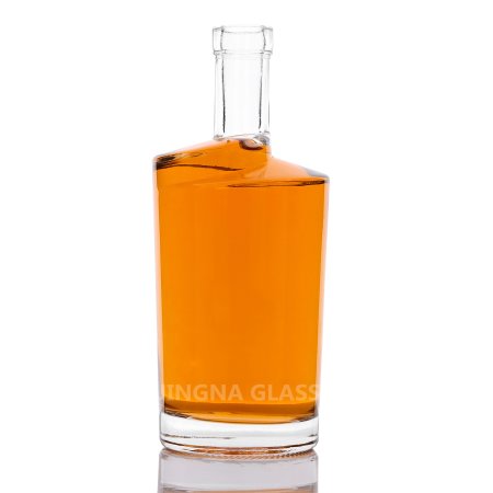 500ml Shoulder rotating round glass bottle