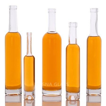 100ml Slim Round Shoulder Gin Vodka Glass Bottle