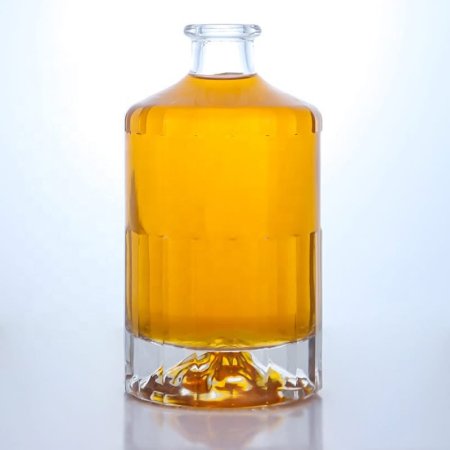 Fantastic Mountain Bottom Shaped Liquor Glass Bottle