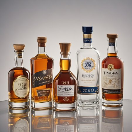 Food Grade Biodegradable 70cl Vodka Rum Glass Bottle