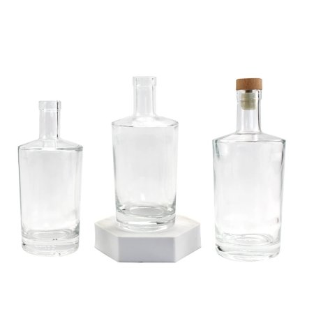 Round 700ml Whisky Glass Bottle