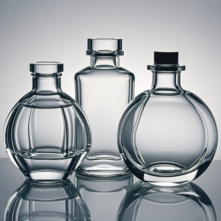 Recyclable Clear 375ml Rum Vodka Glass wine Bottle