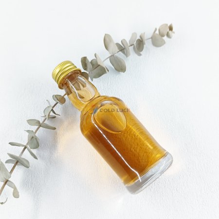 Reusable 50ml Round Glass Rum Bottle