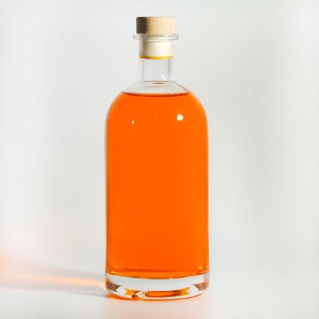 Fat Round 700ml Spirit Glass Bottle