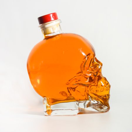 Skull 750ml Liquor Glass Bottle