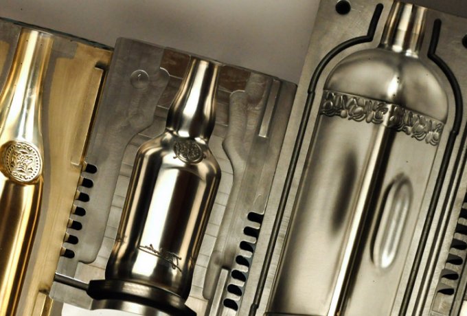 Customized molds and complex shapes create unique glass bottles