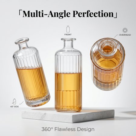700ML Gin Glass Bottle with Label area