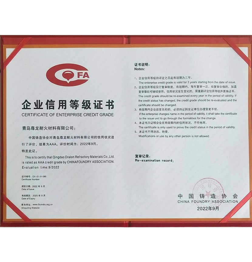 Enterprise Credit Rating Certificate