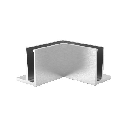 ALU SLIM ALUMINUM BASE SHOE INSIDE CORNER - F TYPE