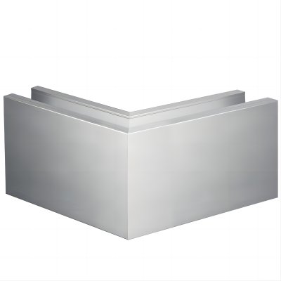 ALU SLIM ALUMINUM BASE SHOE OUTSIDE CORNER - TOP MOUNT