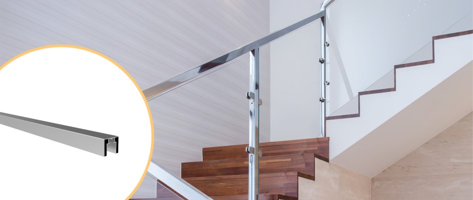 RECTANGLE ALUMINUM CAP RAIL