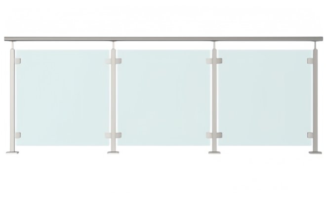 GLASS RAILING SYSTEM - Stainless Steel Post