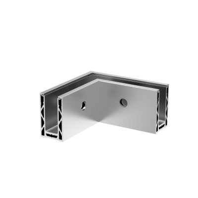 ALU CLASSY ALUMINUM BASE SHOE INSIDE CORNER - FASCIA MOUNT