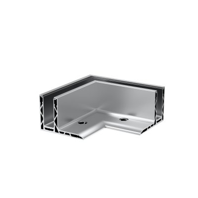 ALU CLASSY ALUMINUM BASE SHOE OUTSIDE CORNER - F TYPE