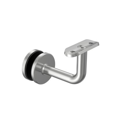 OFF-THE-GLASS CORNER BRACKET - ROUND BASE