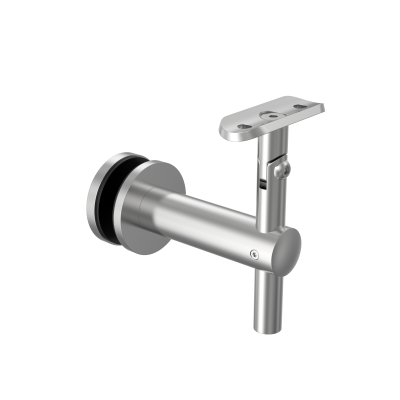 OFF-THE-GLASS ADJUSTABLE CROSS BRACKET - ROUND BASE