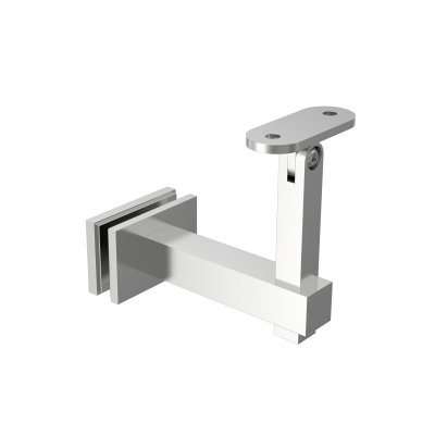 OFF-THE-GLASS ADJUSTABLE CROSS BRACKET - SQUARE BASE